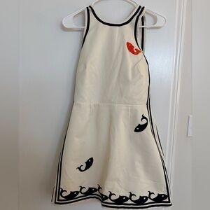NWOT - Alemais Whale Print Mini Halter Dress